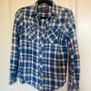 Blue Plaid Button Down